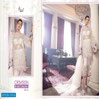 SHREE FABS CRIMSON BRIDAL COLLECION VOL 4 HEAVY NET EMBROIDERY PAKISTANI SUITS