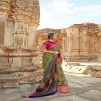 SHREYANS FASHION LAUNCH MUHURTAM PATTU CASUAL WEAR COTTON BASE SAREE CATALOGS SELLER