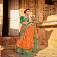 SHREYANS FASHION LAUNCH MUHURTAM PATTU CASUAL WEAR COTTON BASE SAREE CATALOGS SELLER