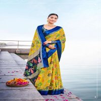 SHVETAMBAR CREATION LEHARIYA BRASO VOL 2 ELEGANT FANCY SARI LEADING WHOLESALER IN SURAT