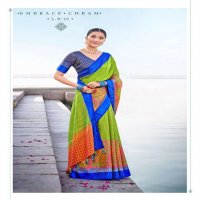 SHVETAMBAR CREATION LEHARIYA BRASO VOL 2 ELEGANT FANCY SARI LEADING WHOLESALER IN SURAT