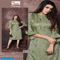 SMYLEE FLORENCE VOL 3 RIYON CLASSIC TRNDY LOOK KURTI CATALOG
