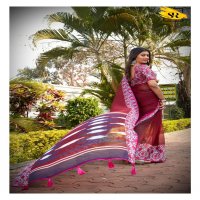 SR JEEVIKA WEIGHTLESS PRINTED DESIGNER INDIAN FANCY SAREE