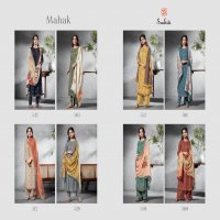 SUDRITI MAHAK COTTON SATIN DIGITAL PRINT WITH EMBROIDERY WORK DRESS MATERIALS IN SURAT TEXTILE MARKET