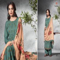 SUDRITI MAHAK COTTON SATIN DIGITAL PRINT WITH EMBROIDERY WORK DRESS MATERIALS IN SURAT TEXTILE MARKET