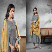SUDRITI MAHAK COTTON SATIN DIGITAL PRINT WITH EMBROIDERY WORK DRESS MATERIALS IN SURAT TEXTILE MARKET