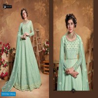 SWAGAT VIOLET 5101-5109 SERIES BUTTERFLY NET INDIAN LONG DRESSES