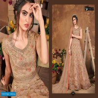 SWAGAT VIOLET 5101-5109 SERIES BUTTERFLY NET INDIAN LONG DRESSES