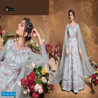 SWAGAT VIOLET 5101-5109 SERIES BUTTERFLY NET INDIAN LONG DRESSES