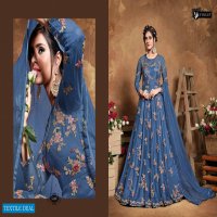 SWAGAT VIOLET 5101-5109 SERIES BUTTERFLY NET INDIAN LONG DRESSES