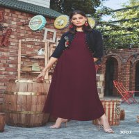 SWEETY FASHION ITALIYAN VOL 3 RAYON BASE LONG JACKET STYLE LADIES KURTI COLLECTION