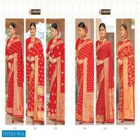 Sangam Red Rose Vol-2 Wholesale Pure Silk ethnic Sarees