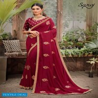 Saroj Rose Marry Wholesale Soft Vichitra Silk Ethnic Sarees