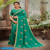 Saroj Rose Marry Wholesale Soft Vichitra Silk Ethnic Sarees