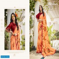 Seema Zaalima Wholesale Moss Chiffon Sarees