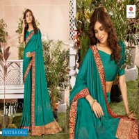 Seemaya Juicy Wholesale Vichitra Silk Ethnic Sarees