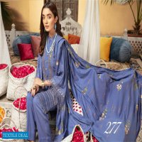Shaista khoobseerat Peach Embroidered With Wool Dupatta Wholesale Pakistani Catalog