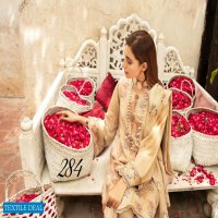 Shaista khoobseerat Peach Embroidered With Wool Dupatta Wholesale Pakistani Catalog