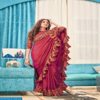 Shivangi Digital Svarouski Frill Wholesale Festive Sarees