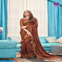 Shivangi Digital Svarouski Frill Wholesale Festive Sarees