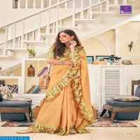 Shivangi Digital Svarouski Frill Wholesale Festive Sarees