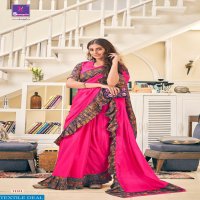 Shivangi Digital Svarouski Frill Wholesale Festive Sarees