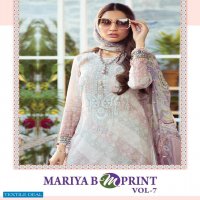 Shree Fab Mariya B M Print Vol-7 Wholesale Pure Cambric Pakistani Dress