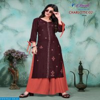 Smriti Charlotte Vol-2 Wholesale Kurti And Plazzo Set