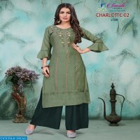 Smriti Charlotte Vol-2 Wholesale Kurti And Plazzo Set