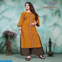 Smriti Charlotte Vol-2 Wholesale Kurti And Plazzo Set