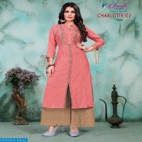 Smriti Charlotte Vol-2 Wholesale Kurti And Plazzo Set