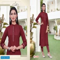 Snapstyle Maskari Wholesale Embroidery Kurtis