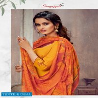 Suryajyoti Zaira Vol-9 Wholesale Cotton With Chiffon Dupatta Dress