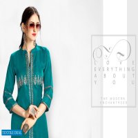 Sweety Kashmiri Silk Fabrics Long Kurtis