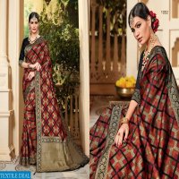TARUN KANGNA FEMINA SILK RICH PALLU INDIAN LADIES WEAR SAREE TRADER IN SURAT MARKET
