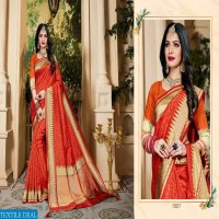 TARUN KANGNA FEMINA SILK RICH PALLU INDIAN LADIES WEAR SAREE TRADER IN SURAT MARKET