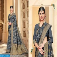 TARUN KANGNA FEMINA SILK RICH PALLU INDIAN LADIES WEAR SAREE TRADER IN SURAT MARKET