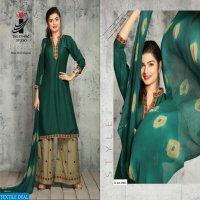 THE ETHNIC STUDIO RAPCHIK RAYON KURTI WITH PLAZZO AND DUPATTA ONLINE