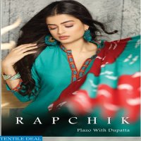 THE ETHNIC STUDIO RAPCHIK RAYON KURTI WITH PLAZZO AND DUPATTA ONLINE