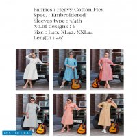 TIPS AND TOPS LAUNCH MUSKAN HEAVY COTTON PARTY WEAR KURTI WHOLESALE RATE