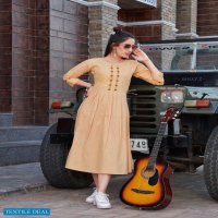 TIPS AND TOPS LAUNCH MUSKAN HEAVY COTTON PARTY WEAR KURTI WHOLESALE RATE