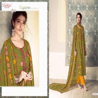 TISHA VOL 2 OF BELLIZA RAYON DIGITAL PRINT WITH EMBROIDERY DRESS MATERIALS