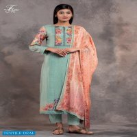 TM Flower Works Wholesale Pure Bali Silk Salwar Kameez
