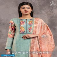 TM Flower Works Wholesale Pure Bali Silk Salwar Kameez