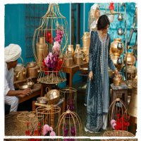 Tabeer Cross Stitch Unstitched Premium Lawn Collection 2021