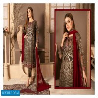 Tawakkal Floraison Chiffon wholesale branded Pakistani Salwar Kameez