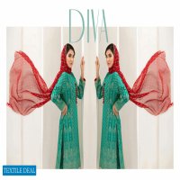 Tawakkal Gold Odyssey Table Printed Lawn Chiffon Collection Pakistani Dress At Wholesale Rate