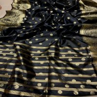 Traditional Kanchipuram Reach Gold Saree wholesale in India