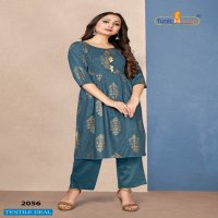 Tunic House New Pinch Wholesale Long Foil Print Kurtis