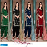 Twisha Aanaya Vol-107 Wholesale Straight Festive Suits